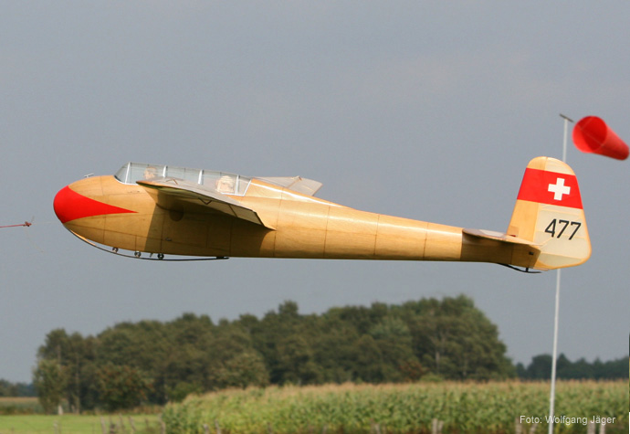 Kranich startet im Schlepp