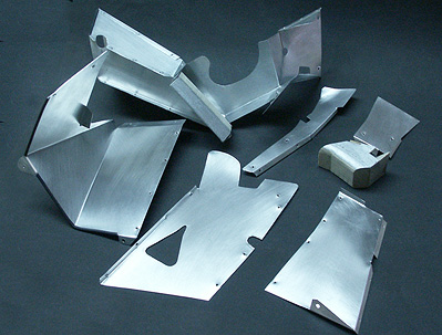 Einzelteile der Luftschächte