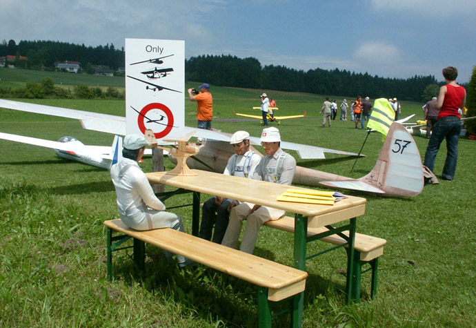 Piloten machen Pause