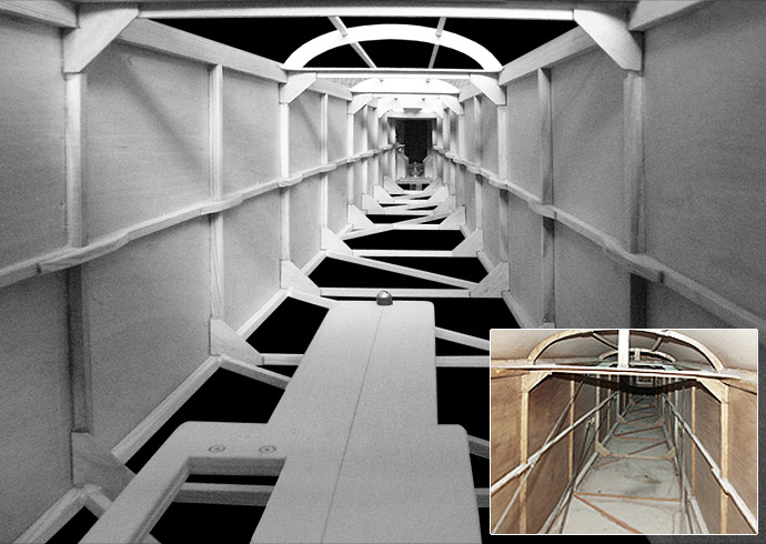 Struktur des Leitwerkträgers